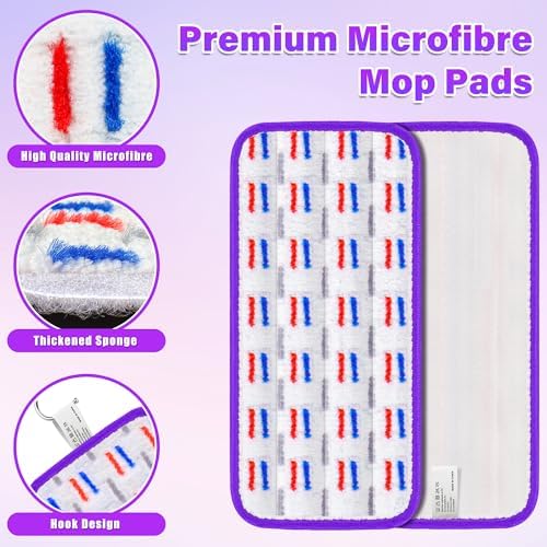 7 Pack Reusable Mop Pads for Swiffer WetJet 1