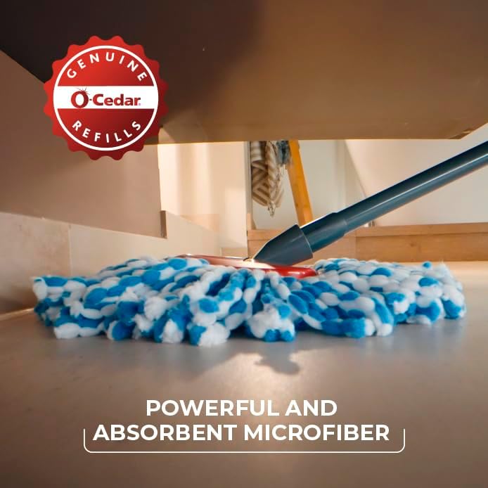 O-Cedar RinseClean Spin Mop Microfiber Refill 1 CT