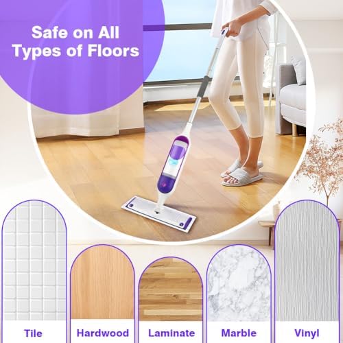 HOMEXCEL Microfiber Mop Pads 24 Count for Swiffer Powermop