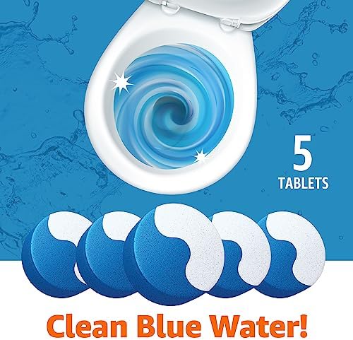Amazon Basics Toilet Bowl Cleaner Tablets with Oxygen Bleach