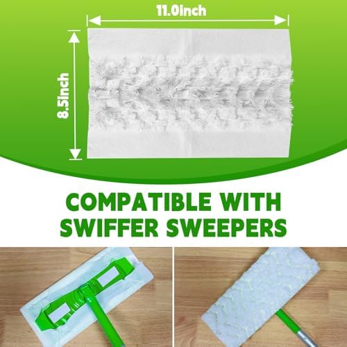 ClicLak Dry Mop Refills 60 Count for Pet Hair Dust