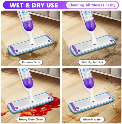 ILAVCOOL 6 Pack Reusable Mop Pads for Swiffer PowerMop