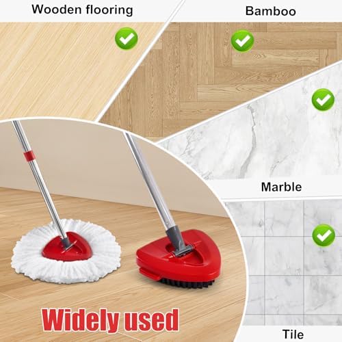 Aruihm Spin Mop Replacement Handle 2 Pack