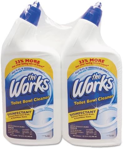 The Works 33302WK Disinfectant Toilet Bowl Cleaner 2 Pack 1