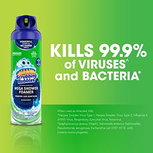 Scrubbing Bubbles Mega Bathroom Foamer Rainshower Scent 20oz Pack of 2