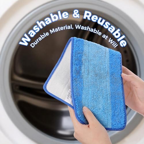 4-Pack Microfiber Mop Pads for Bona Mops Washable and Reusable
