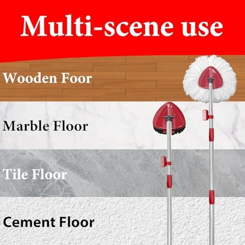 4 Spin Mop Heads Refill for Cedar EasyWring 1-Tank System