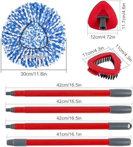 Heuihm Spin Mop Replacement Set for Ocedar Rinseclean 2 Tank System