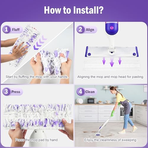 40 Pack Disposable Refill Pads for PowerMop Mop