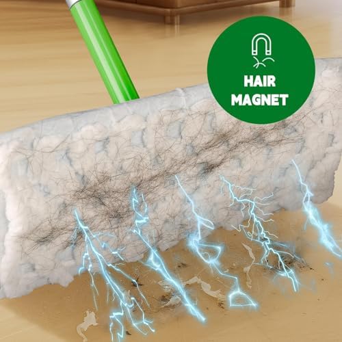 ClicLak Dry Mop Refills 60 Count for Pet Hair Dust