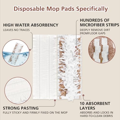 20 Pack CANAVY Swiffer PowerMop Wood Mop Refills