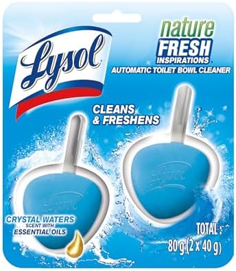 Lysol Automatic In-The-Bowl Toilet Cleaner with Atlantic Fresh Scent 2 Count