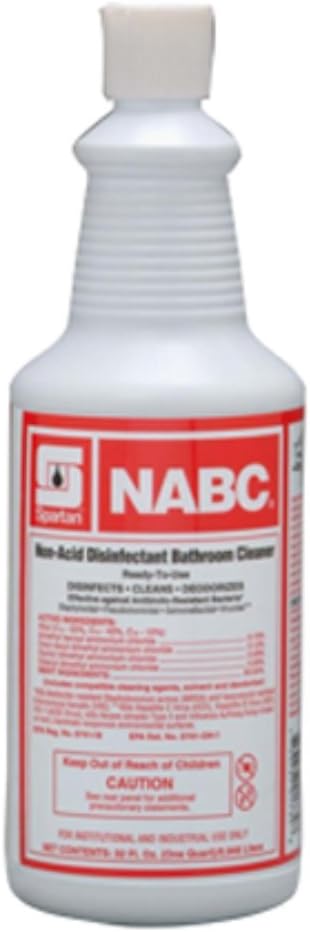 SPARTAN NABC Non-Acid Bathroom Cleaner 32oz Case of 12 1