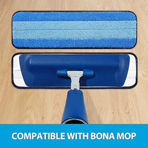 3 Pack Microfiber Mop Pads for Bona Mop Reusable No Residue