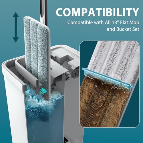 Yicotira 4 Pack Joymoop Mop Replacement Pads