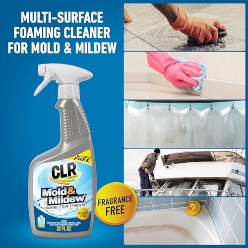CLR Mold Mildew Clear Bleach-Free Spray 32 Fl Oz Pack of 2