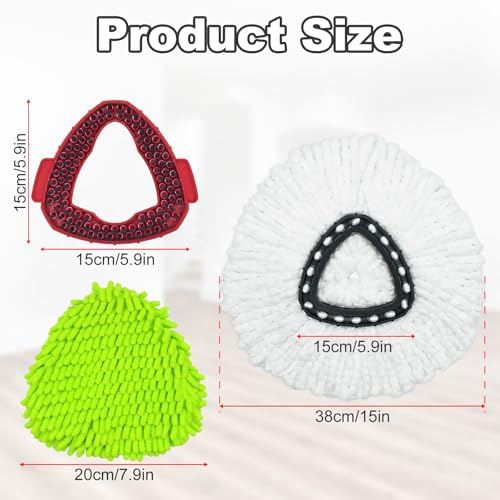 DLAIMI Spin Mop Replacement Heads for Ocedar EasyWring