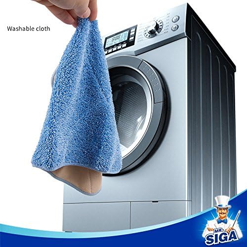 MRSIGA Professional Microfiber Mop Refills Pack of 3 42cm x 23cm
