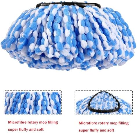 FOOKCIAN 4 Pack Mop Heads for RinseClean 2-Tank System 1