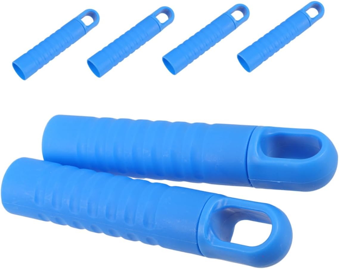 6pcs Mop Handle End Caps with Hanging Holes and Nonslip Grips