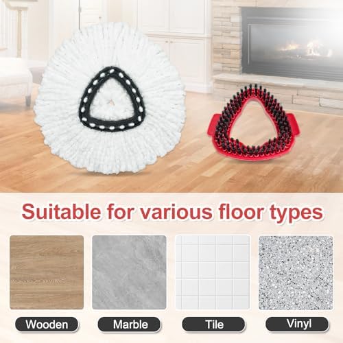 DLAIMI Spin Mop Replacement Heads for O Cedar EasyWring