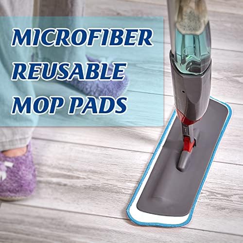 40-Pack Microfiber Mop Pads Reusable Cleaning Heads