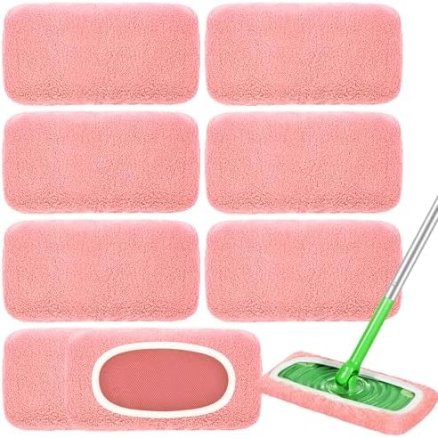8 Pack Reusable Mop Pads for Swiffer Sweeper