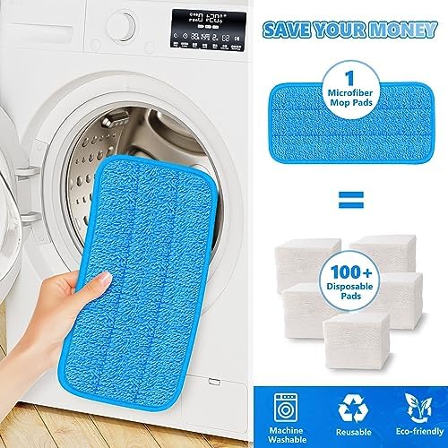 UMAYCOOL Micro Fiber Mop Pads 4 Pack for Swiffer Sweeper