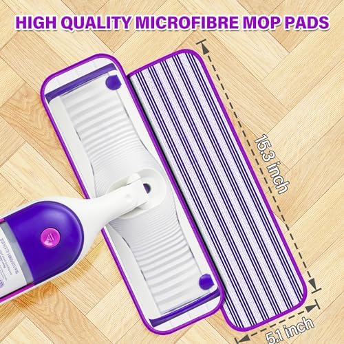 FORSPEEDER 6 Pack Reusable Mop Pads for Swiffer PowerMop 1