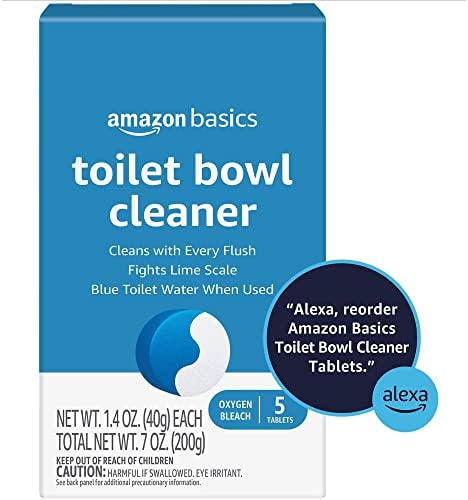 Amazon Basics Toilet Bowl Cleaner Tablets with Oxygen Bleach