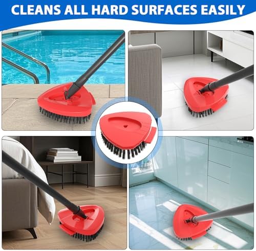 SuperAbound 2 Pack Spin Mop Replacement Scrub Brush Heads