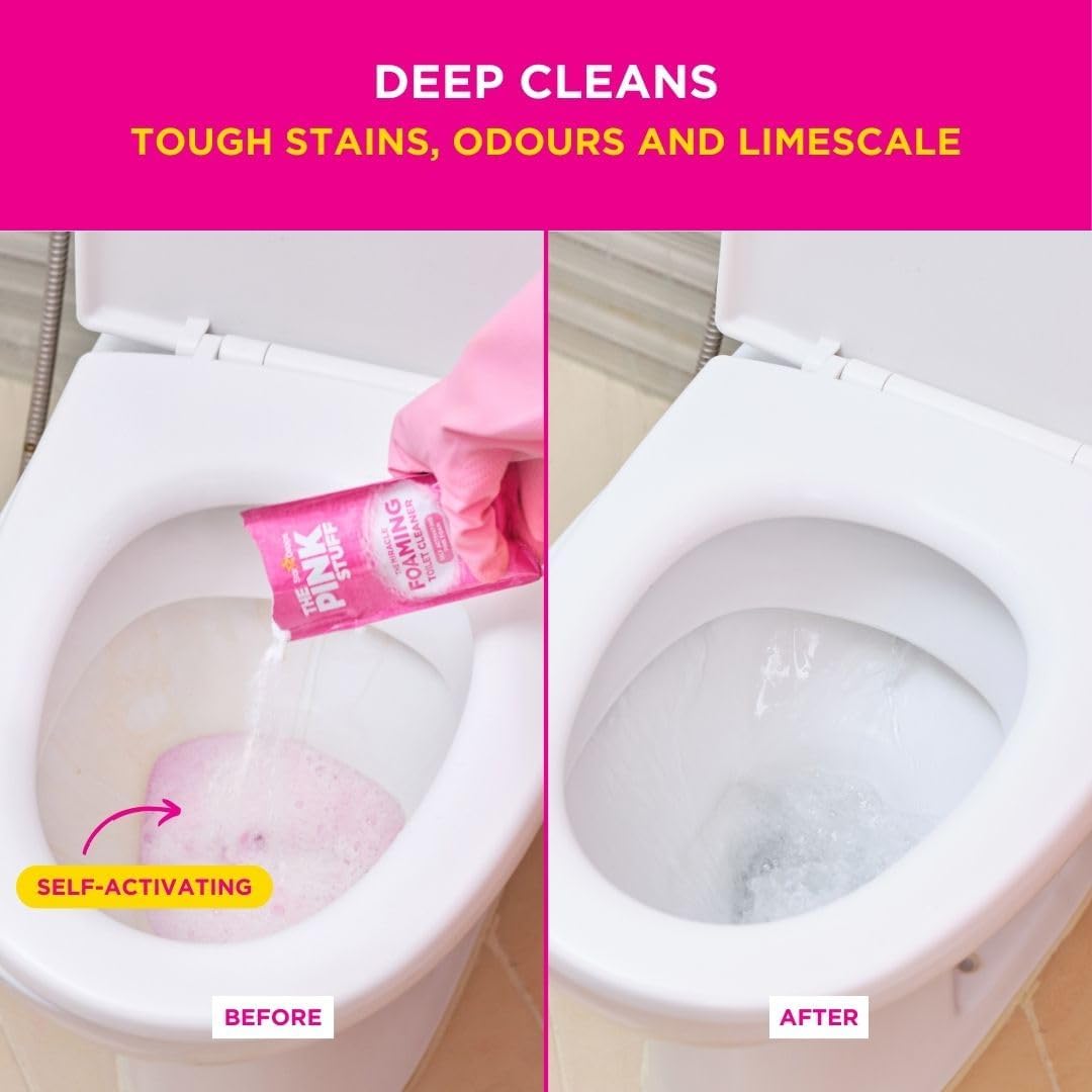 Stardrops The Pink Stuff Toilet Cleaner Foaming Power Fresh Shine and Deep Clean