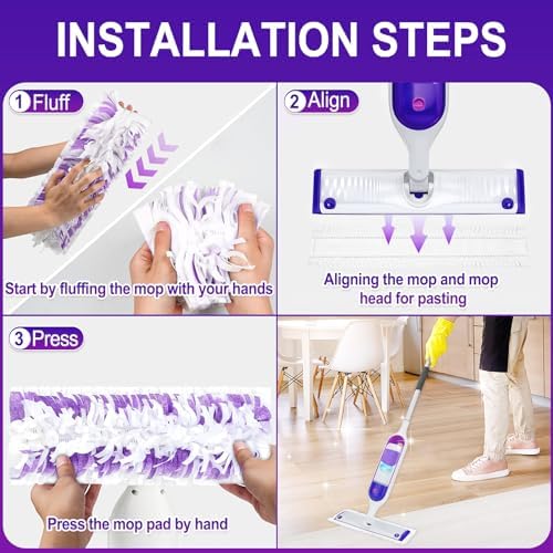 Cafonil Power Mop Pads Refills 25 PCS Multi-Surface