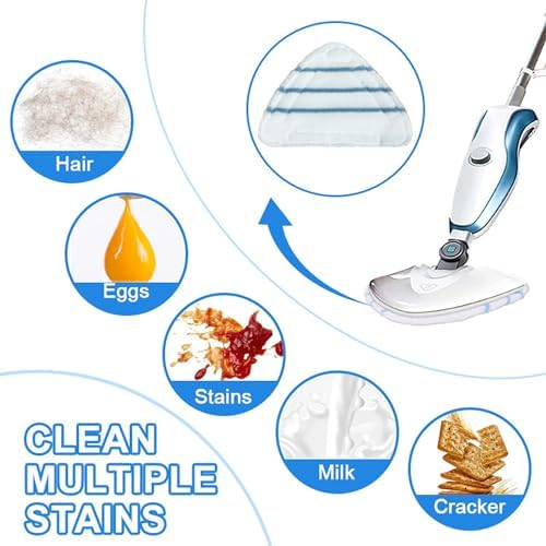 4 Pack Reusable Mop Pads for True Tidy STM-500 Steam Mops
