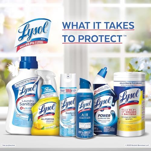 Lysol Power Foaming Cleaner for Bathrooms 22oz Pack of 6