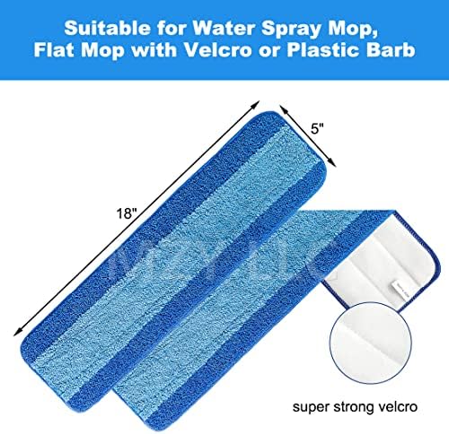 3 Pack Microfiber Mop Pads Compatible with Bona 18 Inch