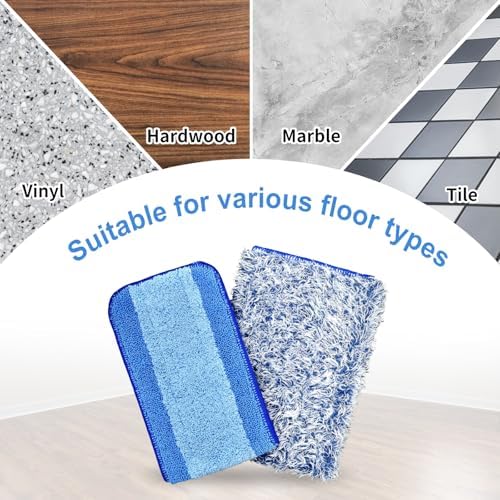 DLAIMI 4 Pack Microfiber Mop Pads for Bona Mop 1