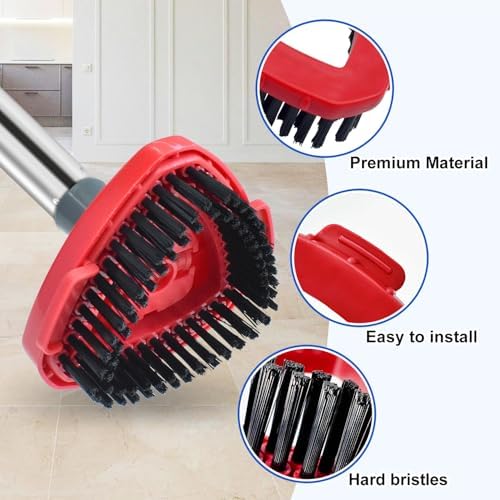 GFRED Spin Mop Refill Scrub Brush Replacement Heads for O Cedar RinseClean