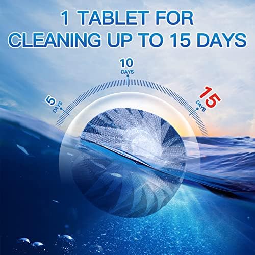 Vacplus Toilet Cleaner Tablets 30 Pack for 15 Months