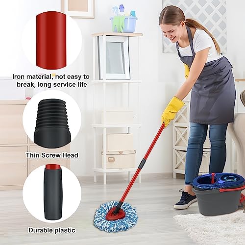 GFRED 2 Pack Spin Mop Head Set with Base and Handles