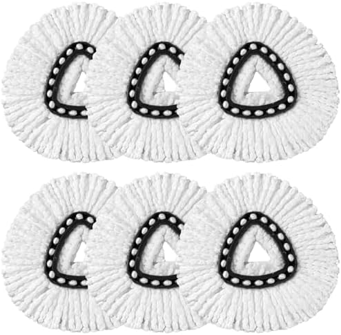 HOMEXCEL 6-Pack Mop Heads for O-Cedar EasyWring Spin Mop