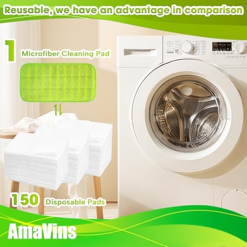 AmaVins 3 Pack Reusable Swiffer WetJet Mop Pads