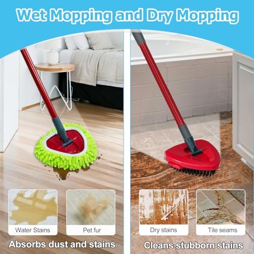 Aiyiried Spin Mop Handle Set for O-Cedar EasyWring 1-Tank 1