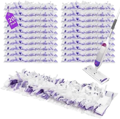 20 Pack Power-Mop-Pads Refills for Swi-ffer and Bona Mops