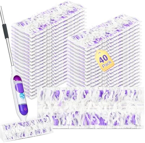 40 Pack Disposable Refill Pads for PowerMop Mop