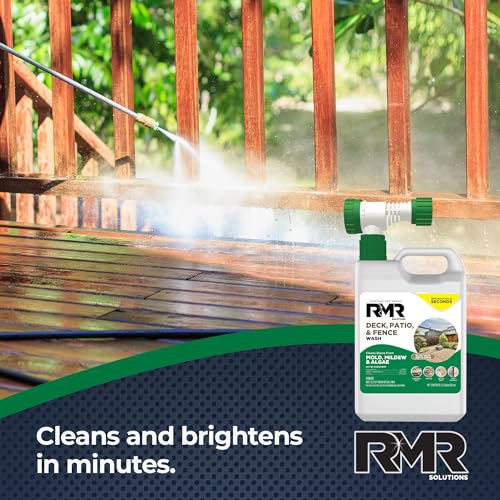 RMR Deck Patio Fence Wash 64 Ounce Commercial-Grade Stain Remover