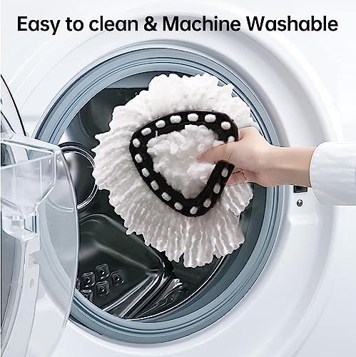 4 Pack Microfiber Mop Heads for O-Ceda EasyWring Spin Mop