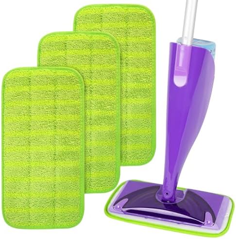 AmaVins 3 Pack Reusable Swiffer WetJet Mop Pads