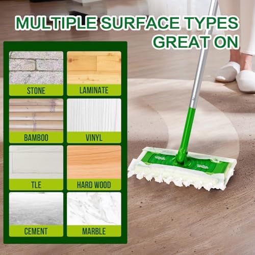 YHOVID Heavy Duty Dry Mop Pads for Swiffer 30 Count Replacement