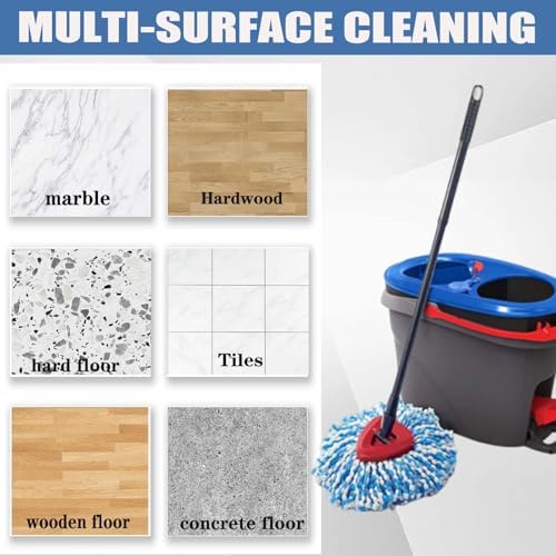 FOOKCIAN 4-Pack Spin Mop Replacement Head